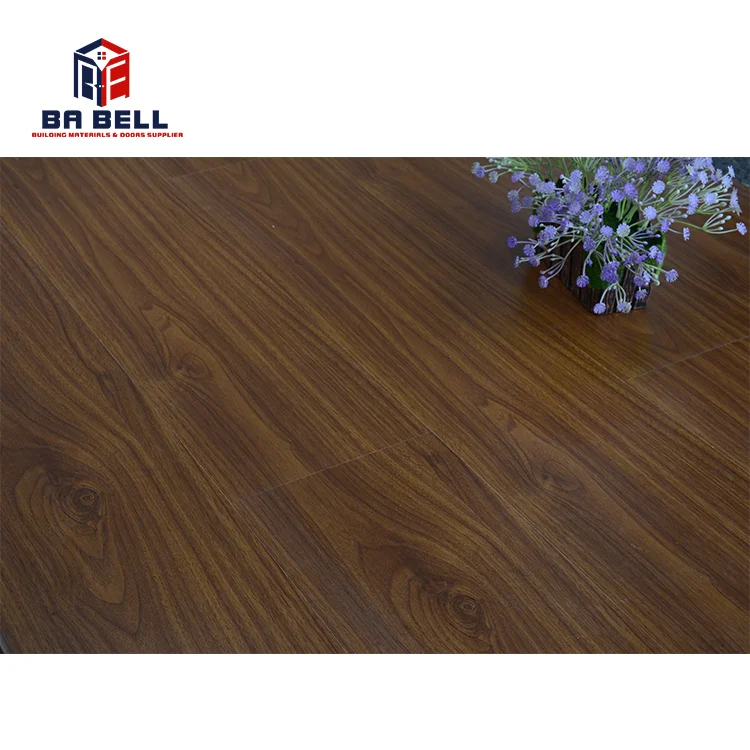 Walnut Brown Fire Resistant Kitchen Bedroom Floor Board Timber Flooring Wooden Laminate Flooring Tiles