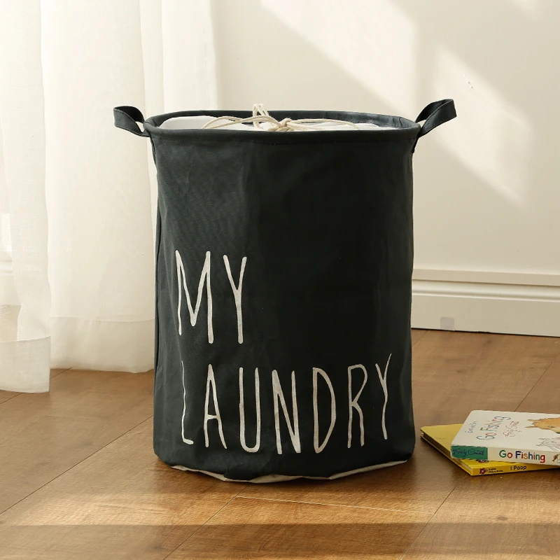 
2021 Popular Laundry Hamper Cotton Laundry Basket with Drawstring 