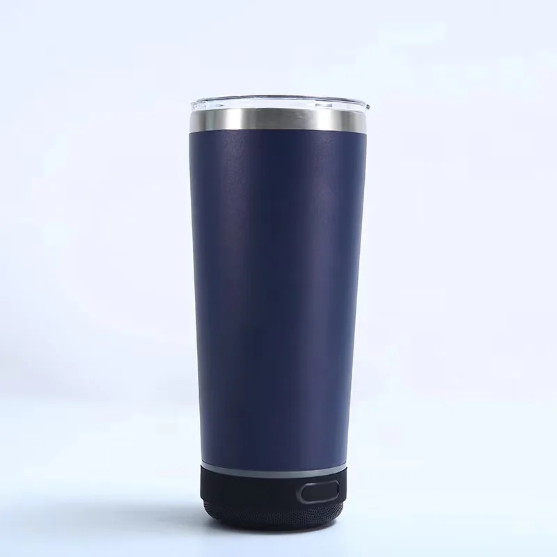 USB Drink ware 20 oz Stainless Steel Wireless Bluetooth Tumbler Music Smart Mug Bottle With Bluetooth