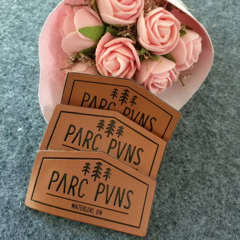 Best price Custom brand jeans clothing clothes tag  label embossed leather label patch for clothes garment