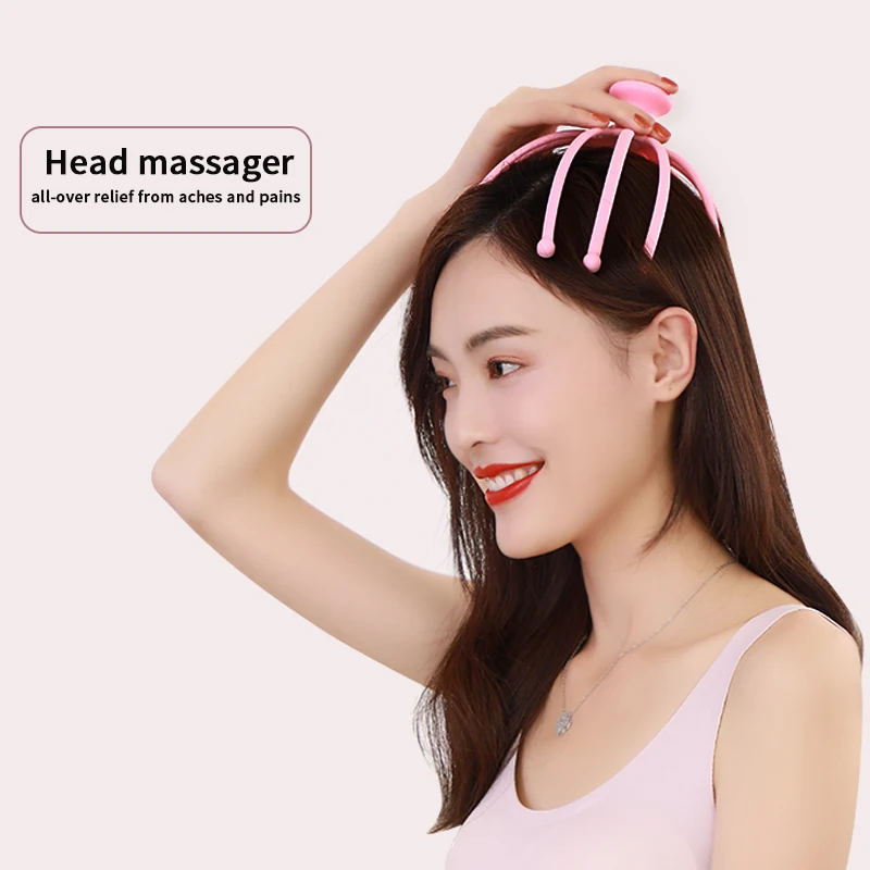 Hot Selling head scalp massager Octopus shape hair scalp massager stress relax hair massage