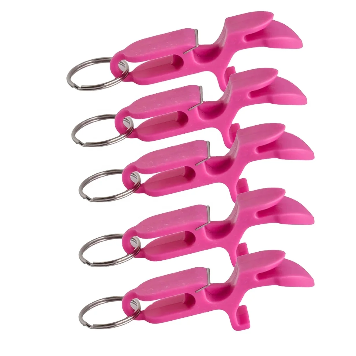 New Arrival Pink Shotgun Beer Bottle Opener 4 in 1 Pink Keychain Shotgun Tool
