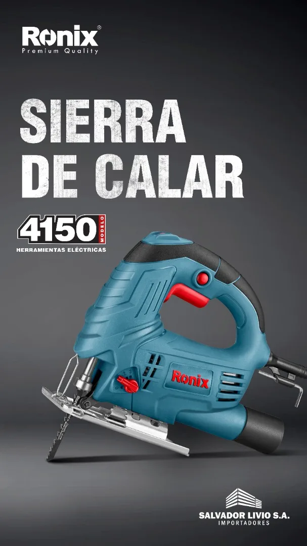 Ronix 4150 Model 220v 3000rpm 550w Wood Cutting Saw Power Tools Electric Jig Saw Machine Woodworking Jigsaw 3 Cutting speed