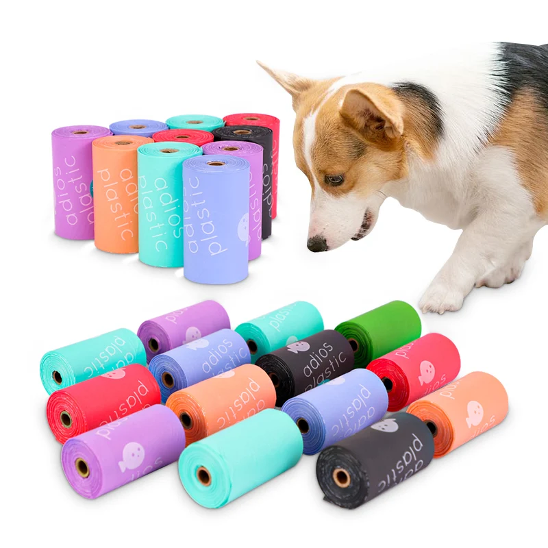 custom dogy poop bag biodegradable compostable pet waste disposal dog wast bag poop dog poop bag