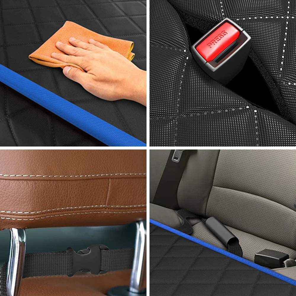 RTS Factory Custom Wholesale OEM 100% Waterproof Protect Pet Durable Nonslip Back Hammock Dog Car Seat Cover for dog back seat