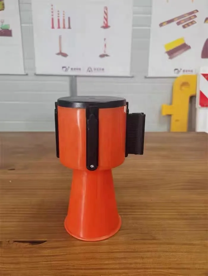 Traffic Cone Retractable Belt Barrier Tape Retractable Safety Belt Topper for Traffic Cones The Perfect Solution for Blocking