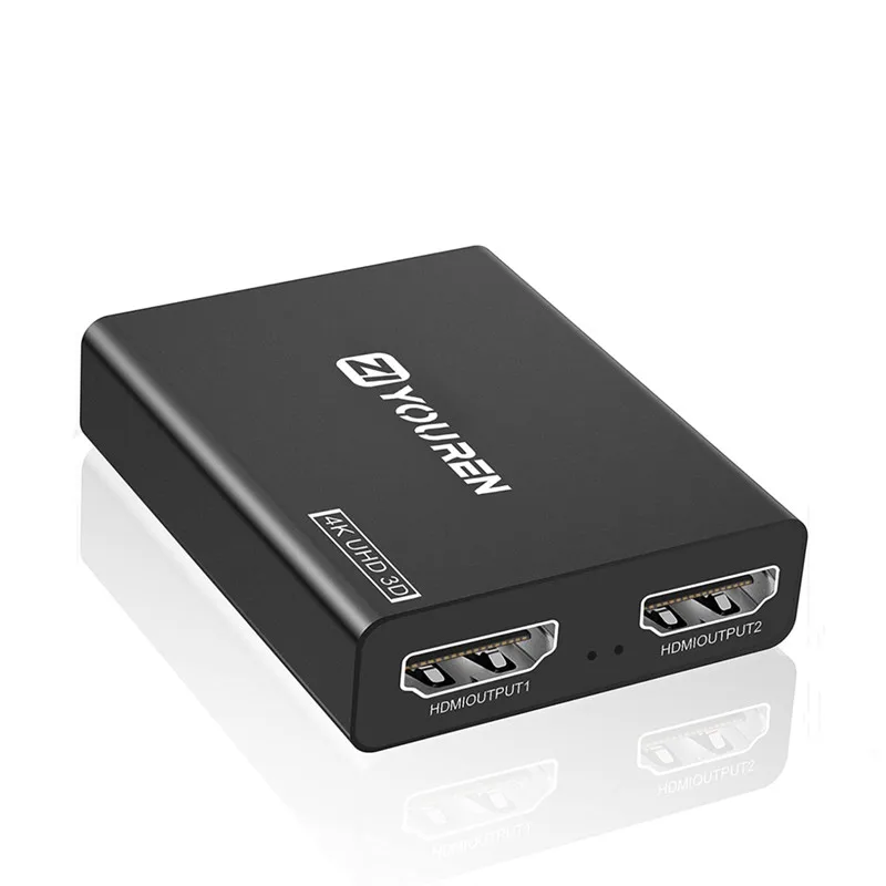 HDMI переключатель 4K HDMI сплиттер 1 в 2 Выход UHD 1080P 4K сплиттер переключатель для ТВ 3D видео 1X2 сплиттер усилитель двойной дисплей