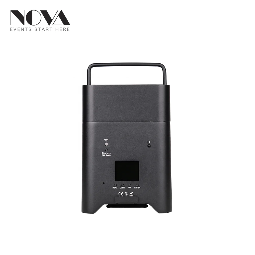 NOVA light 6*18W Uplights Battery Wireless Backdrop RGBWA+UV Wedding Party Dj Lights Stage Par Wireless Uplights With Case