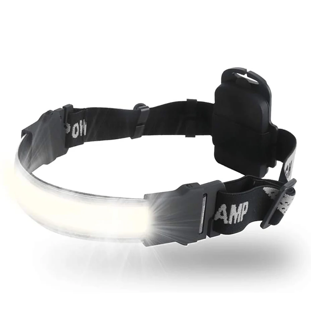 Светодиодный налобный фонарь COB, водонепроницаемый Головной фонарь для кемпинга, охоты, занятий спортом на открытом воздухе, с батареей ААА