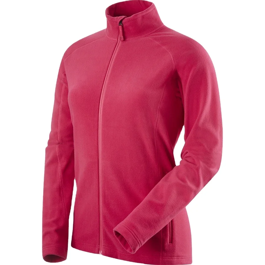 
whole sale unisex comfortable panel work with 4 needle seams zip up style zip closures warm polar fleece hoodie jacket 