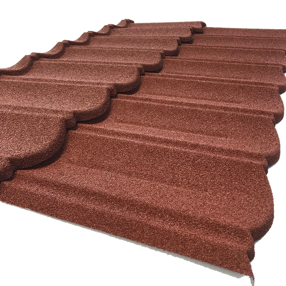 Thermal Insulation Stone Coated Steel Roof Tiles Warranty 50 Years Kenya Eurotile mabati Teja Acero kawara Building Material OEM