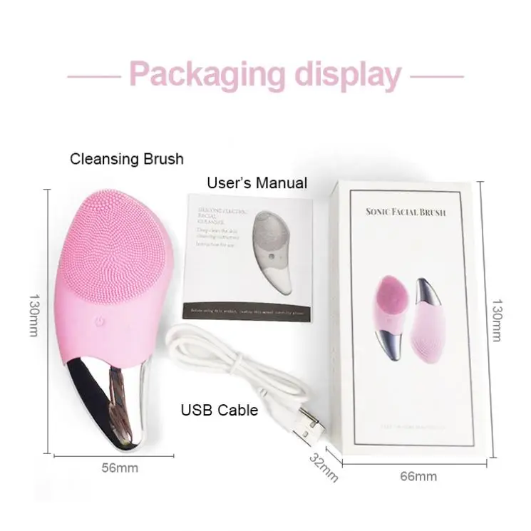 Multi-functional Electrical Hot Sonic Silicone Skin Face Deep Wash Cleanser Massager Exfoliating Electric Facial Cleansing Brush