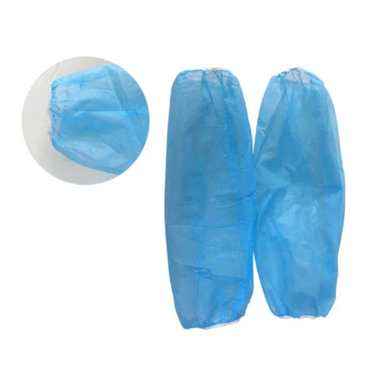 Wholesale disposable white blue non woven Breathable protective arm cover armsleeve Home Use