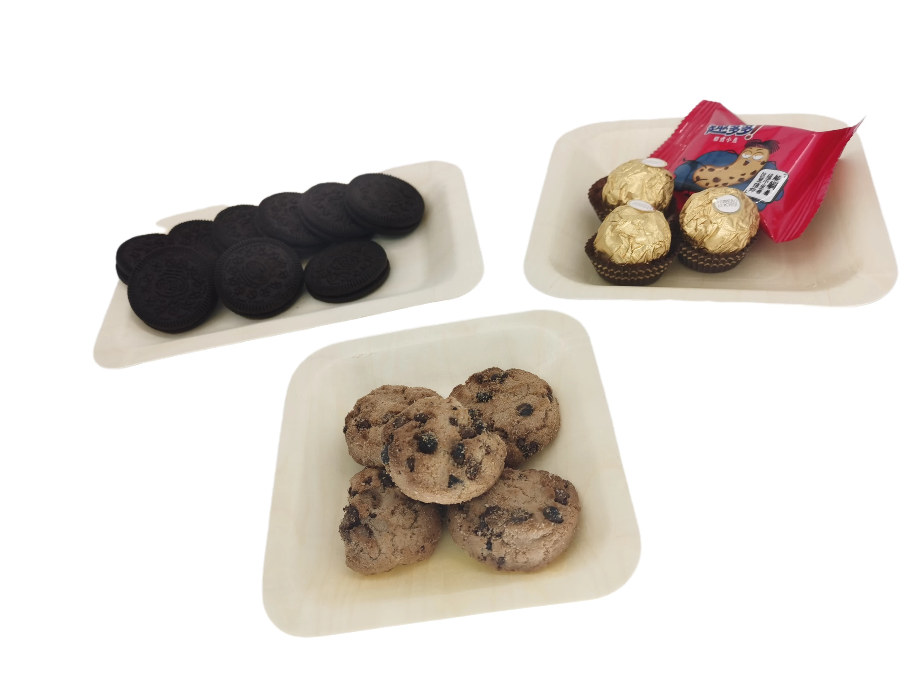 2022 cheap biodegradable food tray disposable bamboo wooden plate sushi wooden plate