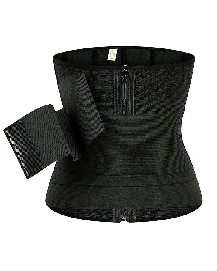 1009 Women Body Shaper Belt With Detachable strap Design And Zipper Comfort Slimming Belt Waist Trainer