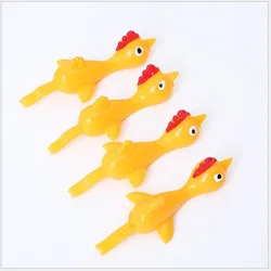 Soft TPR Turkey Shape Launch Tricky Toys For Kids catapult Turkey slingshot chicken strange toy Sensory Fidget Toy