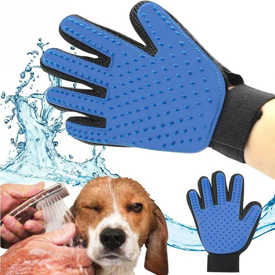 
2 In 1 Cat Dog Pet Massage Glove Pet Grooming Glove  (62390976796)