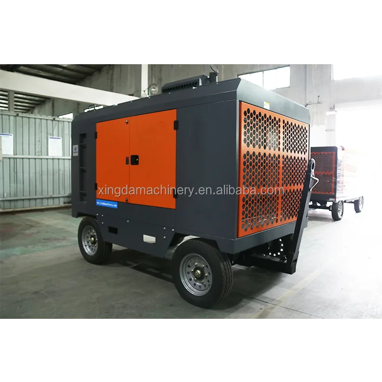 High pressure 319psi two stage portable 191KW screw air compressor for engineering drilling