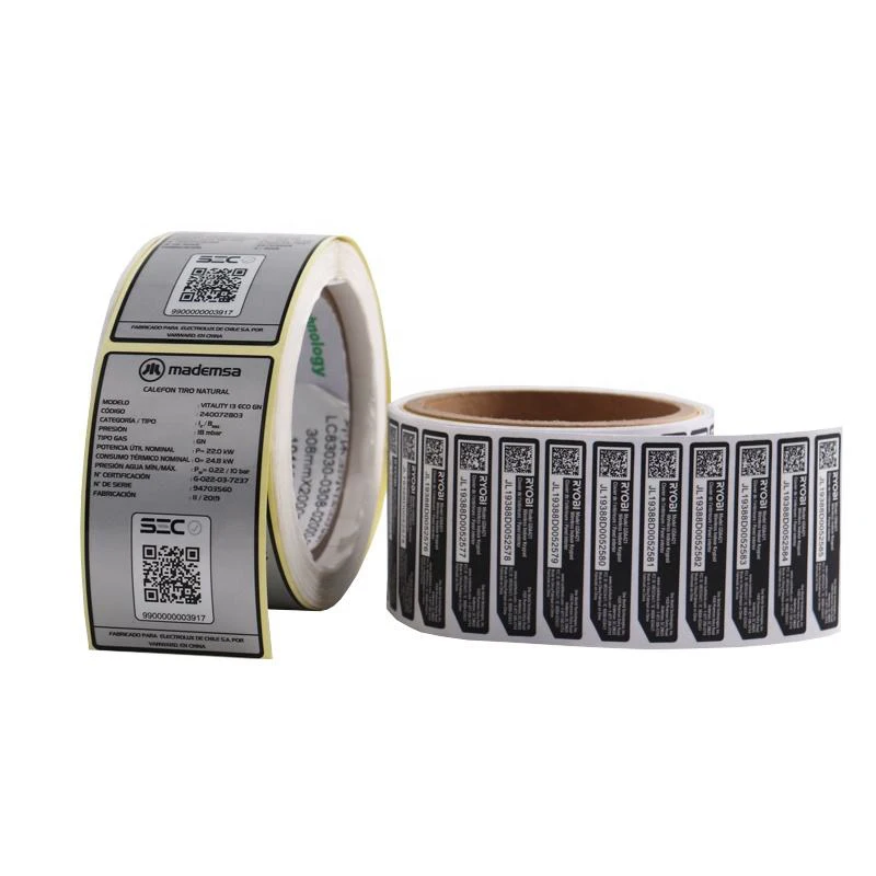 Custom waterproof 3D anti counterfeiting holographic security Variable running serial number barcode QR code label sticker