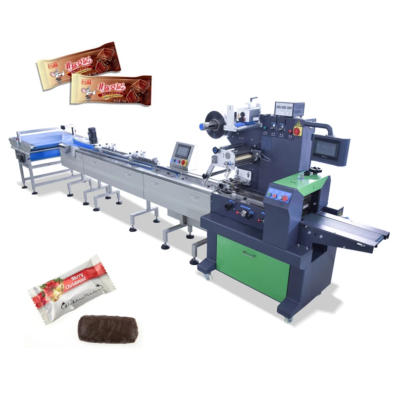 
Good price chocolate bar flow packaging heat seal machine 