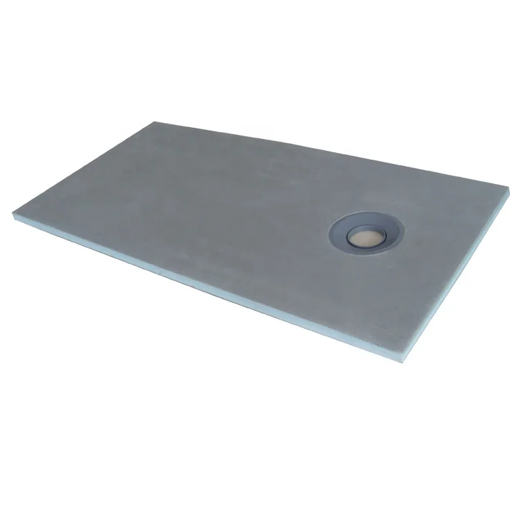 XPS Central Drain Shower Base Extruded Polystyrene Foam Reinforced UK XPS Shower Trays for Bathroom Shower Floor