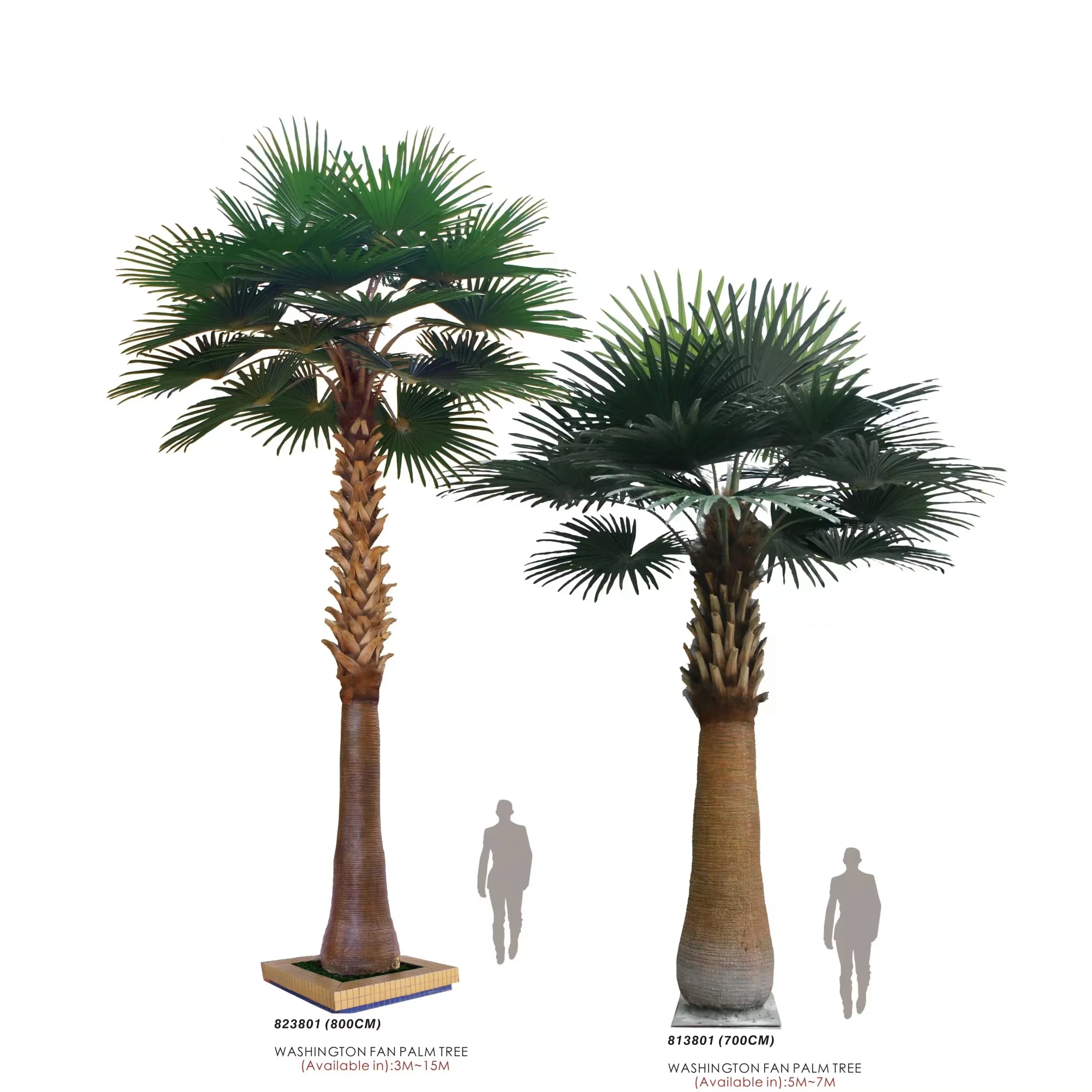 Artificial Palm Coconut Tree Dubai Tower Factory Direct Garden Flowers Decoration Water Fountain