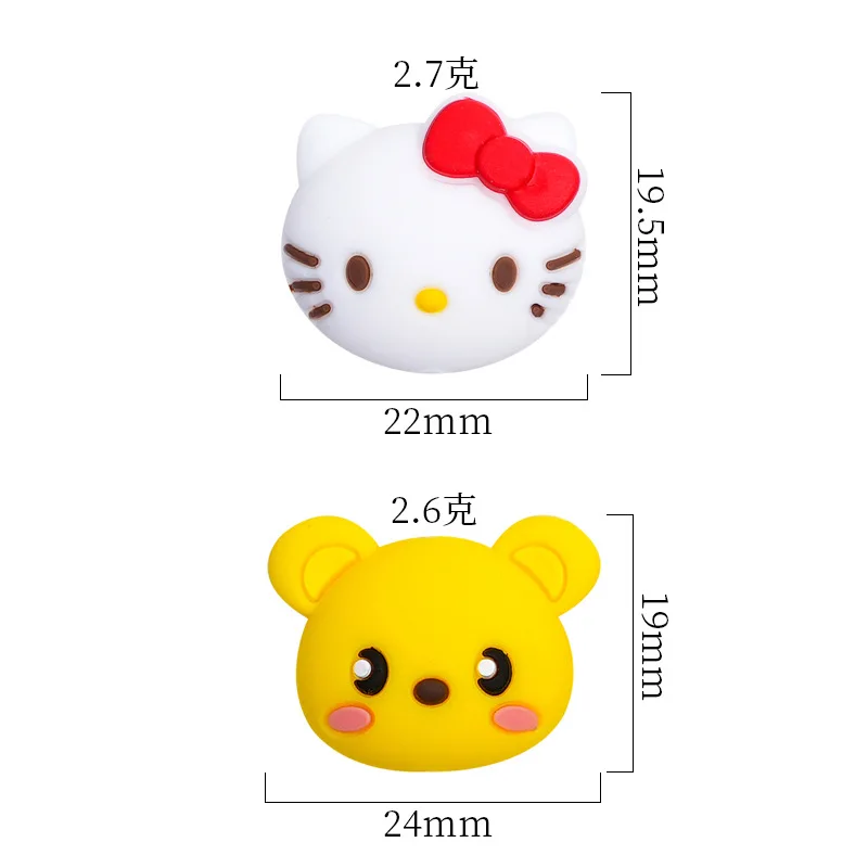 B156 Hello Kitty Silicone Pan Beads Silicone Beads Dummy Clip