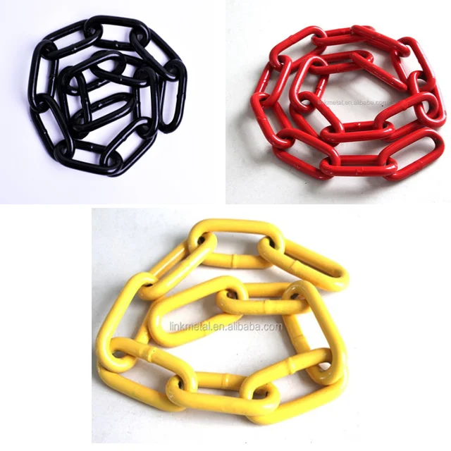 
G80 Welded Steel Heavy Duty Painted G80 Alloy Steel Long Link Chain Colorful Lashing Chain 