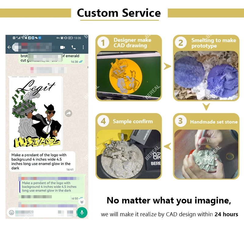 Custom Pass Diamond Test Chain Iced Out Vvs Moissanite 925 Silver 14K Gold Hip Hop Letter Fine Jewelry Necklace Name Pendant Man