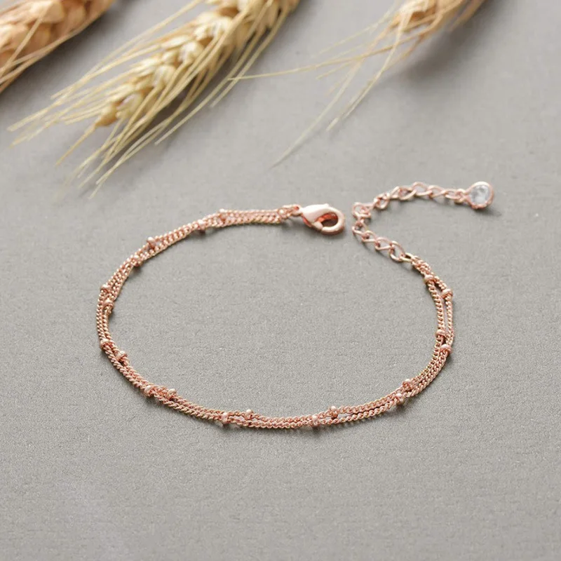 
Gold small pearl bracelet 14K Gold Plated lovely string pearl freshwater culture pearl small charm exquisite handmade bracelet 