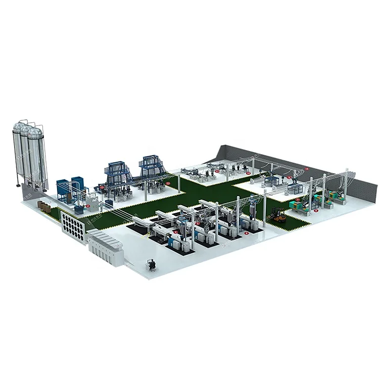 Industrial overhead vacuum conveying systems for plastic powder production line automatic centralized vacuum conveyor system