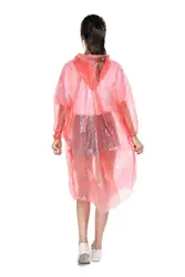 custom waterproof adult plastic pe raincoat poncho disposable rain coats suits