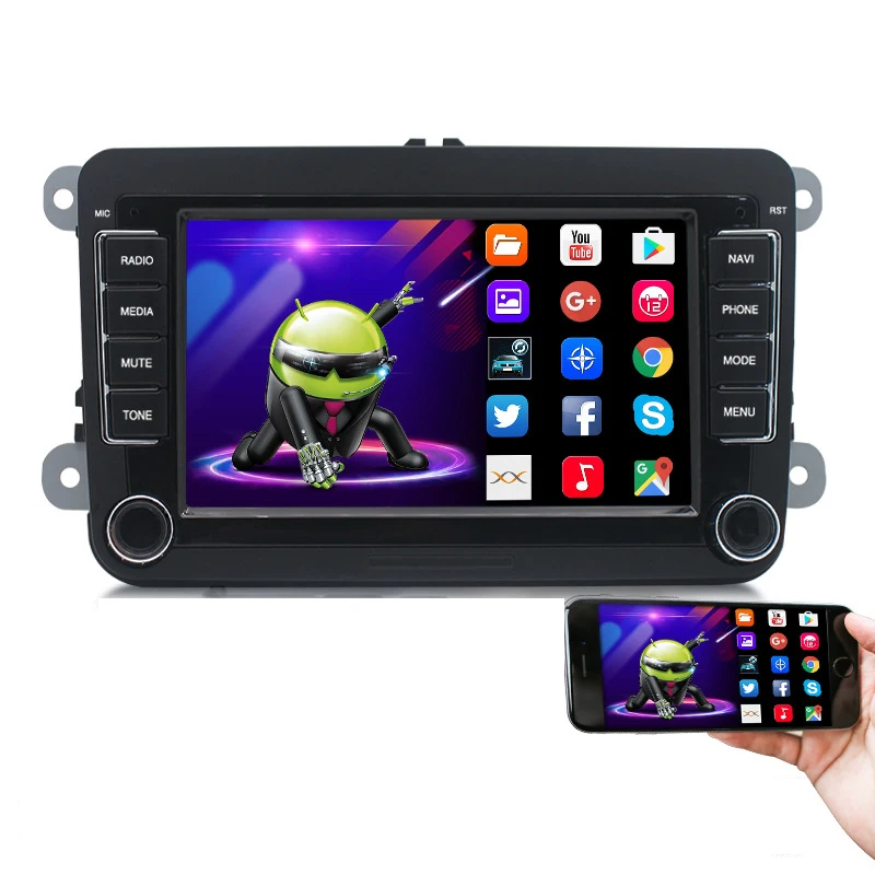 7 inch Car Radio Multimedia Player For Volkswagen VW Passat B6 B7 Tiguan Touran GOLF POLO Android 9.1 Auto GPS autoradio