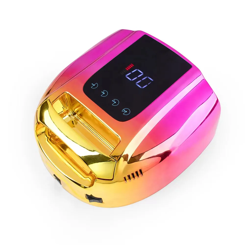 Recharge Electroplating Color Nail Dryer 4 Timers Wireless Led Nail Lamp 96 W Uv Lamp For Nails lamp