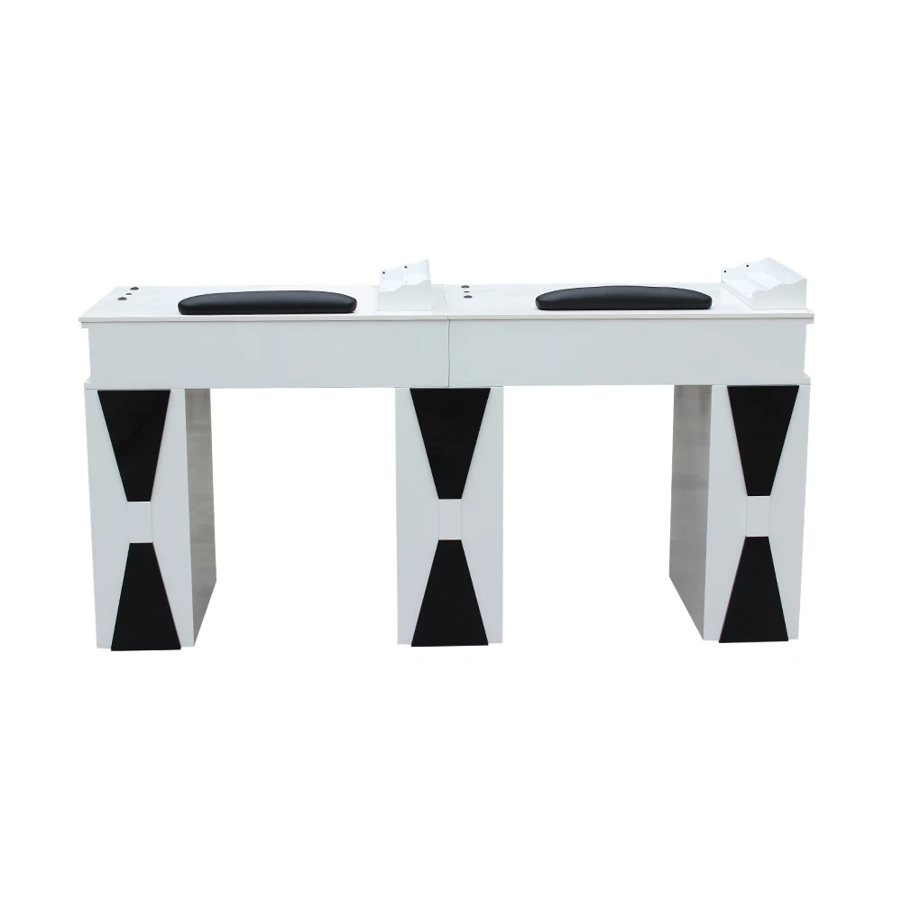 Beauty Spa Salon Nail Gel Station Furniture Aceton Proof Double Manicure Table