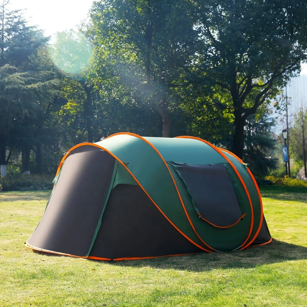 wholesale camping pop-up tent automatic easy-to-put-up tent outdoor folding portable rainproof throwing tent beach camping