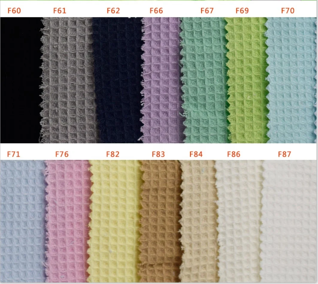 DUOLAI Waffle Kitchen Towel 100% Cotton Strong Water Absorption Plain Color Dish Cloth Weave Dinner Table Kitchen Napkin