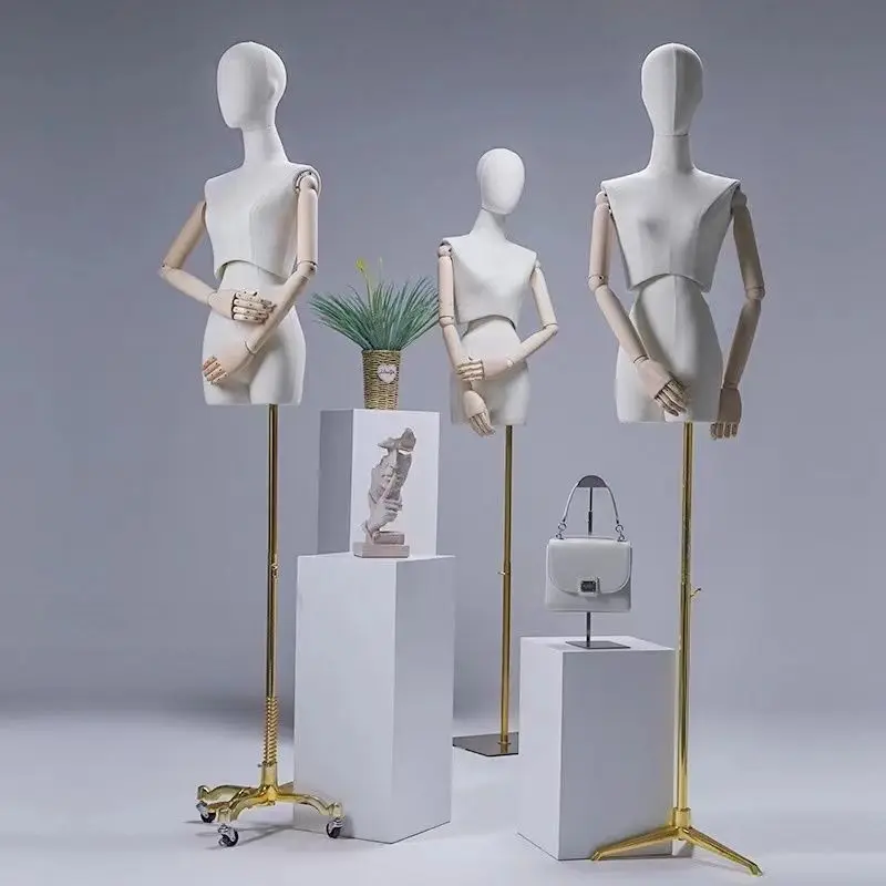 Манекен демонстрационная модель ручной пластиковый белый