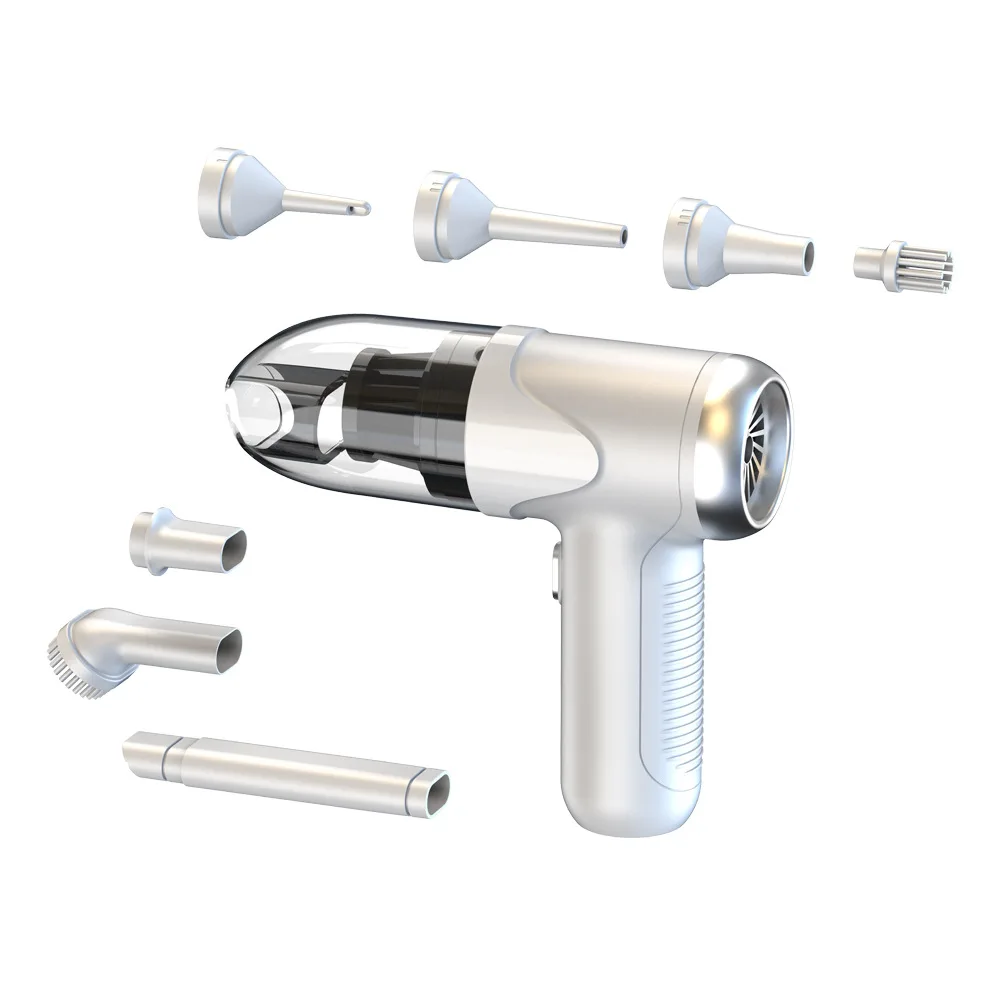 2024 3 in 1 Portable Car Vacuum Cleaner and Air Duster 5000PA 50W Hand Held Vacuum for Car  Pet  Home Office