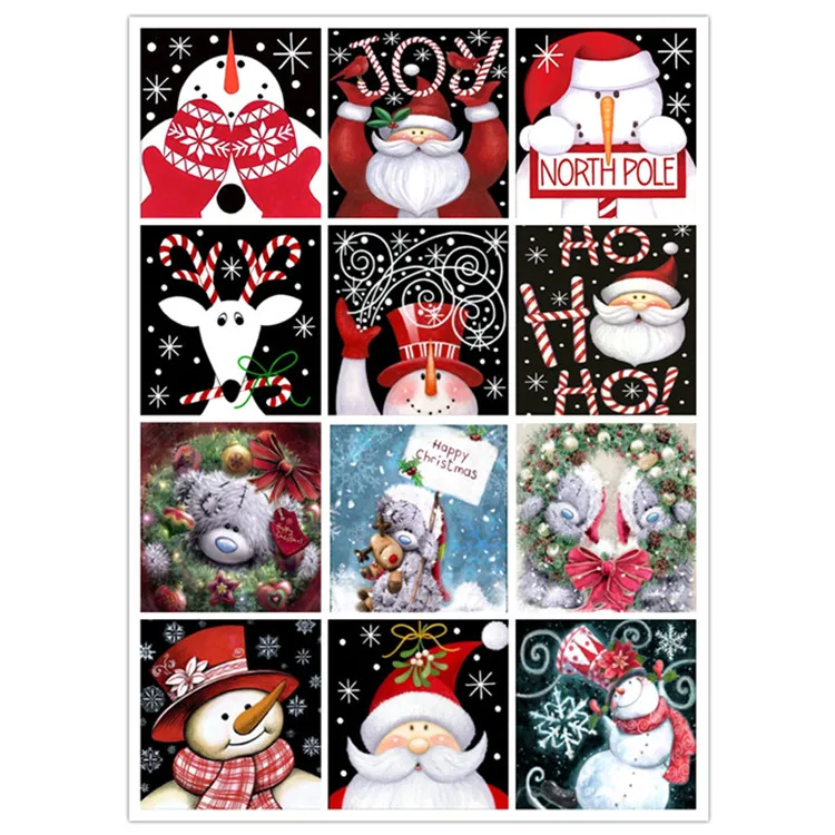 
Wholesale diamond painting 5D crystal diamond painting home decoration Christmas Snowman gift 5D diamond painting 
