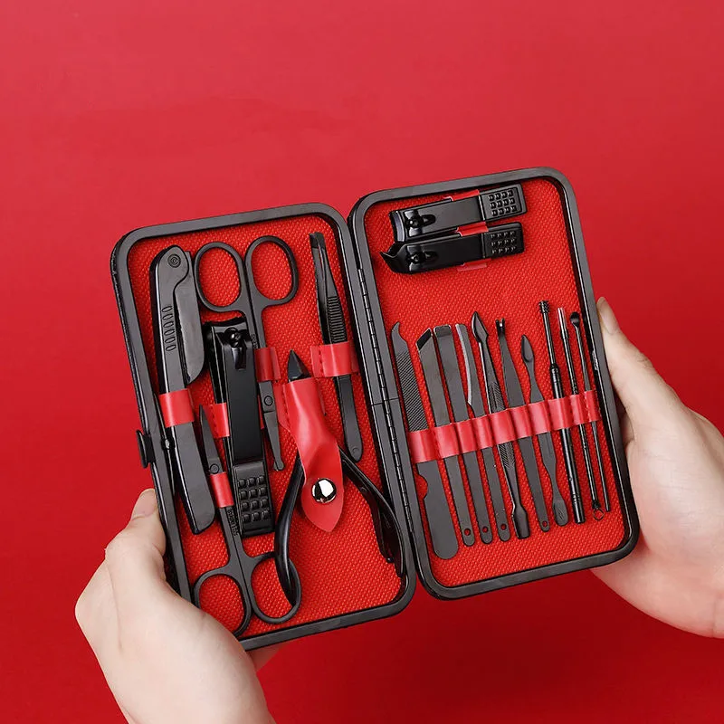 Professional Nail Cutter Pedicure Scissors Set Stainless Steel Eagle Hook Portable Manicure Nail Clipper Tool Set