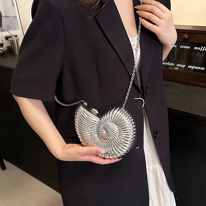 2024 Wholesale Summer Latest Lady Party Bag Model Sea Shell Clutch Chain Shoulder Evening Bags Women Brand Designer Evening Bags
