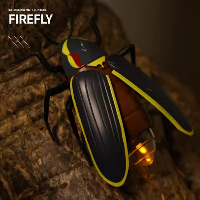 Remote Control Insect Rc Firefly Lighting Simulation Beetle Animal Toy Electric Halloween Prank Toys
