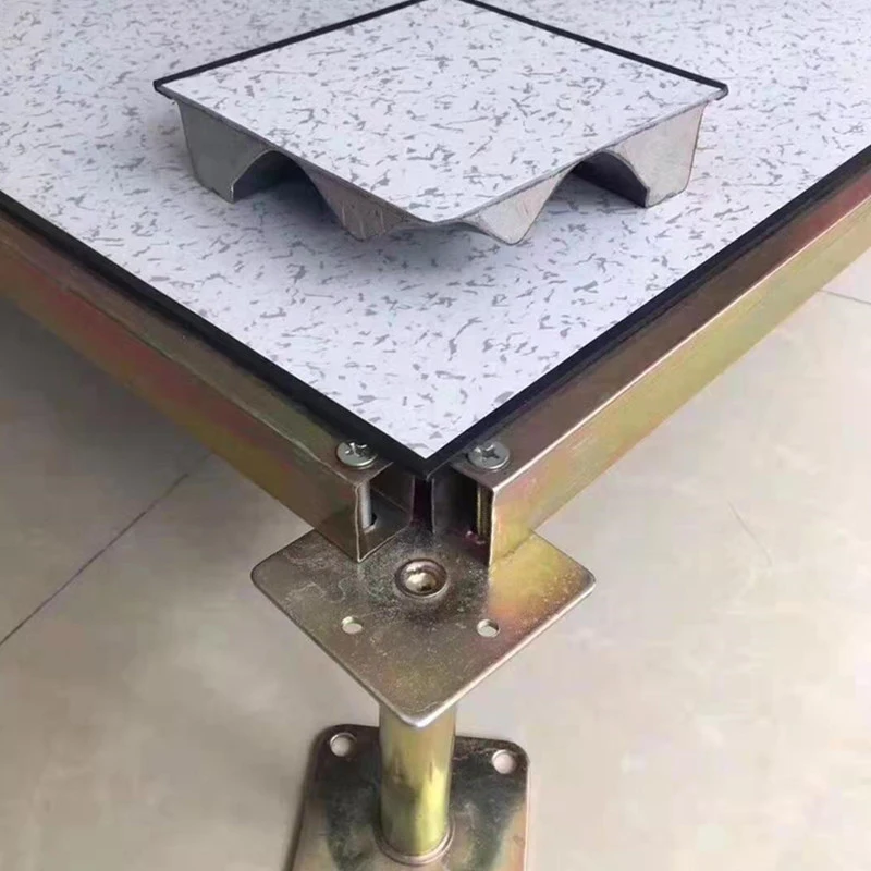 high pressure laminate raised flooring 600x600mm hpl anti static wood core raised access floor tiles