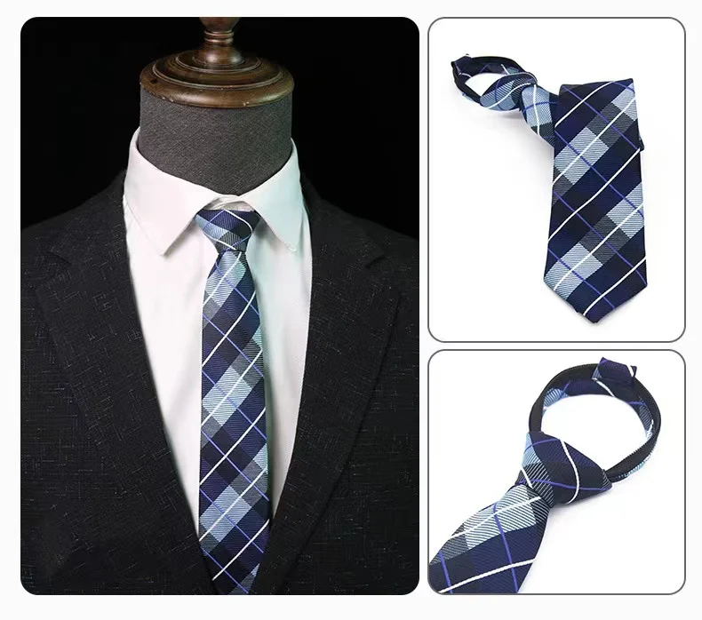 Custom Popular fancy design wholesale microfiber classic vertical stripe necktie 100% polyester school uniform black ties