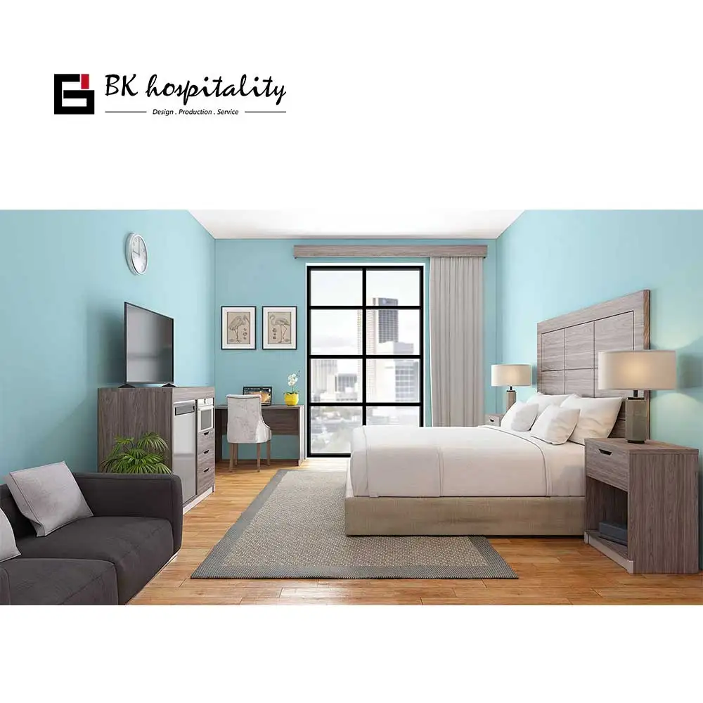 China Zhejiang Ningbo Manufacture Cheap Boutique Hotel Bedroom Furniture Complete Set 5 Star