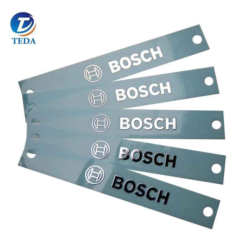 3D Electroformed Metal Badge Nickel sticker Label Plate  Embossed 3D metal Logo