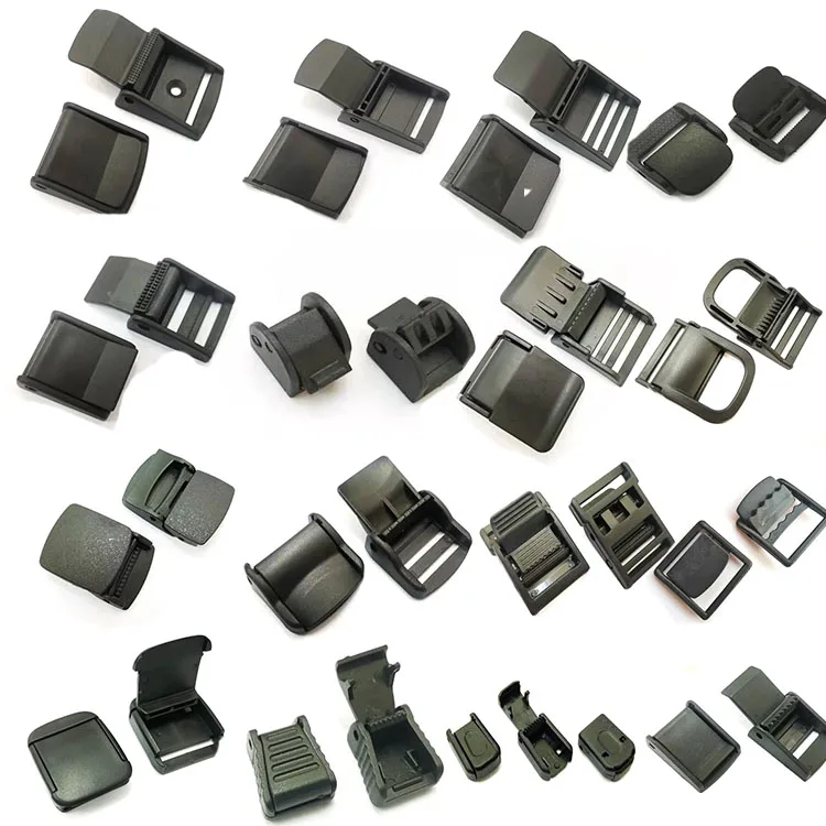 Lock Lever Toggles Backpack Straps Locking Buckle Webbing Cam Buckles Plastic Black Toggle Clip