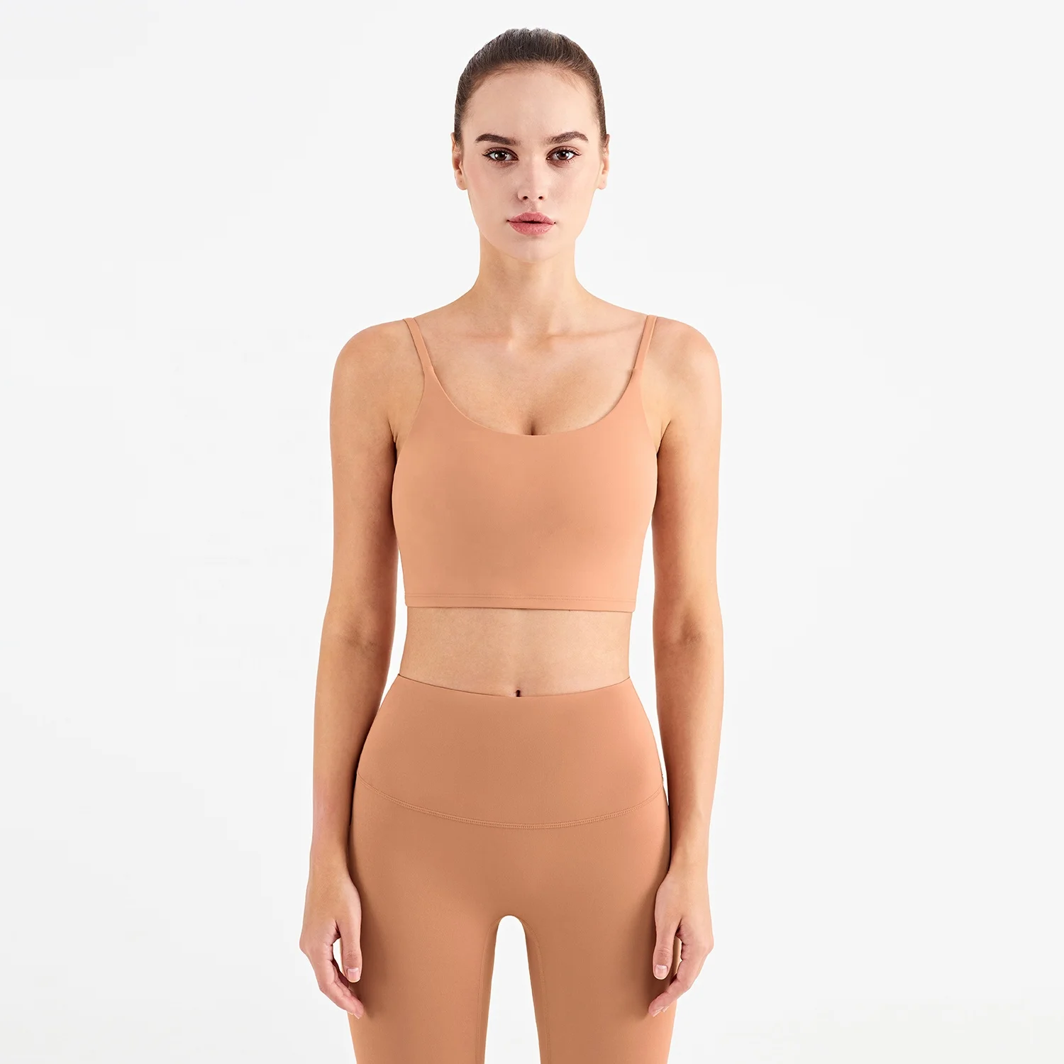 Factory Supply Active Stretch Workout Gym Bra Quick Dry Soft Crop Top Gym Tank Vest