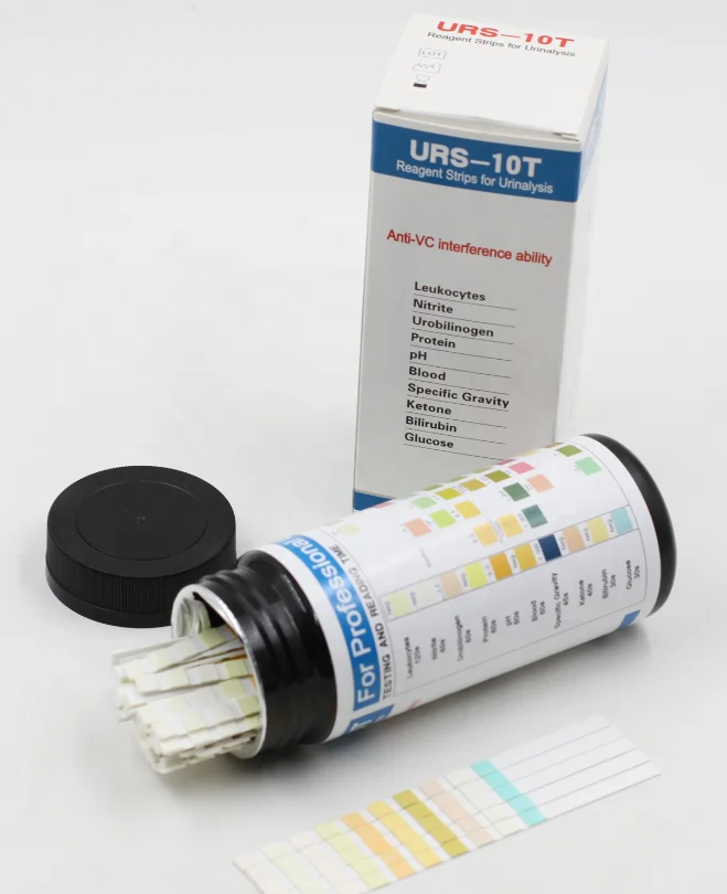 protein glucose ph 3-in-1 Urine test kit ,home test Urine test strips, URS-3 urinalysis reagent strips
